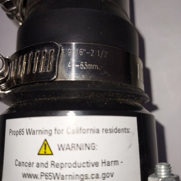 Check Valve 148102 1-1/4" - 1-1/2" Sump with Stainless Steel Bands - Picture 6 of 7